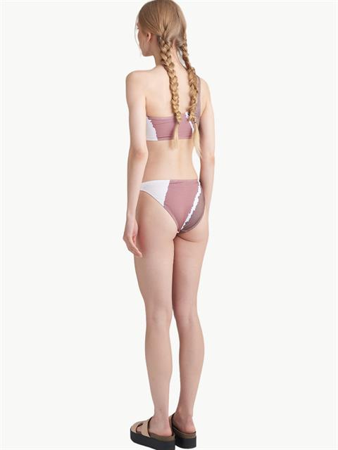 Tek Omuz Bikini Takımı - Kahve