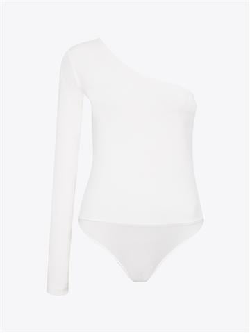 Tek Omuz Kollu Body - Ekru