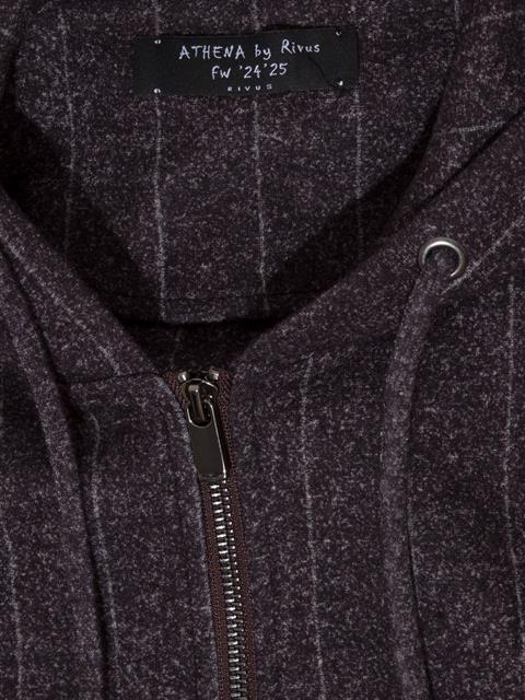 Trençkot Veya Ceket İçi Kapüşonlu Sweatshirt Görünümlü İç Parça - Mürdüm