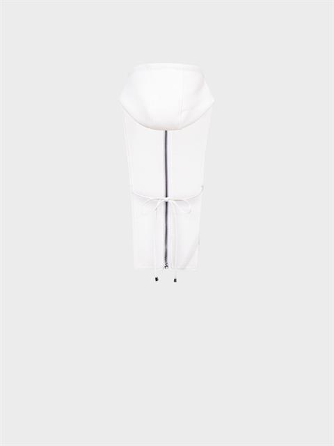 Trençkot Veya Ceket İçi Kapüşonlu Sweatshirt Görünümlü İç Parça - Beyaz