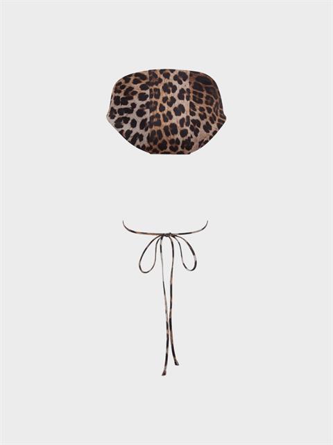 Trençkot Veya Ceket İçi Kapüşonlu Sweatshirt Görünümlü İç Parça - Leopar