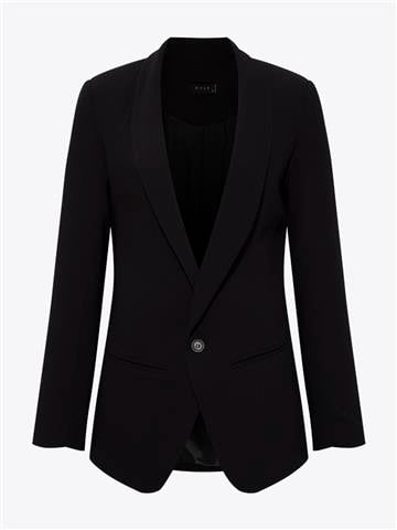 Uzun Blazer Ceket - Siyah