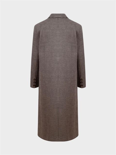 Vatkalı Uzun Kaban - Kahverengi