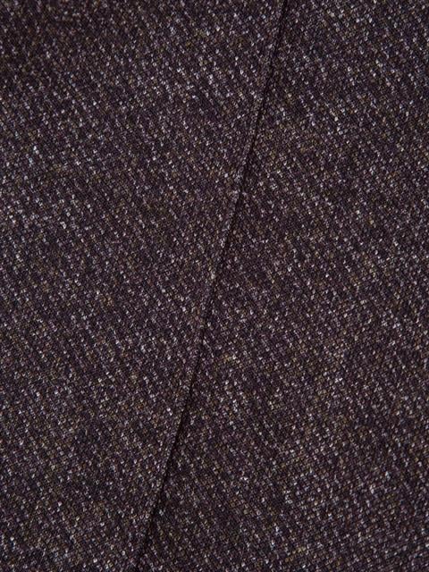 Yüksek Belli Nervür Dikişli Sigara Paça Pantolon - Mürdüm