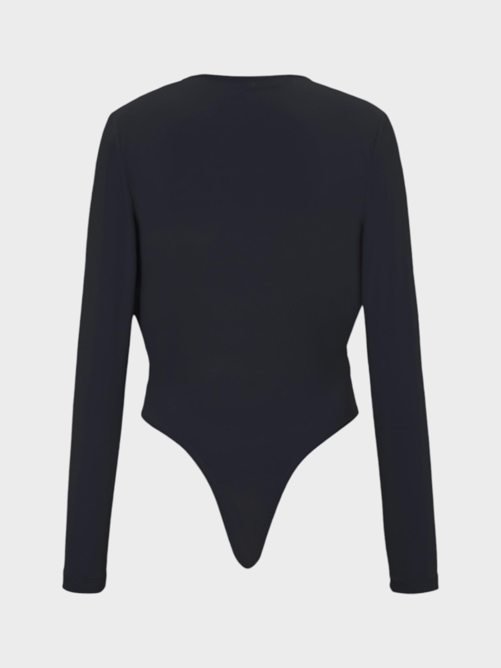 Long sleeve v neck bodysuit discount