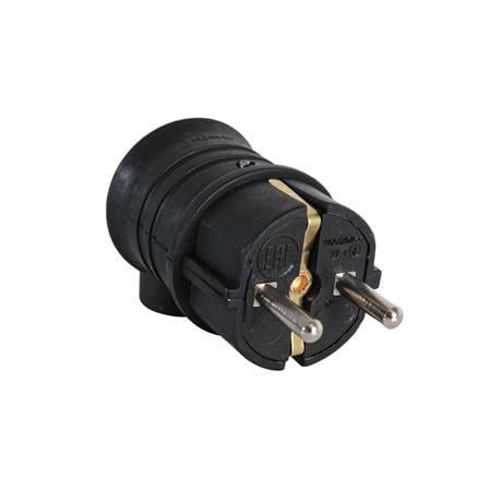 Byes BY10-101 1x16A. Kauçuk Eğik Fiş Kulplu 220V IP44