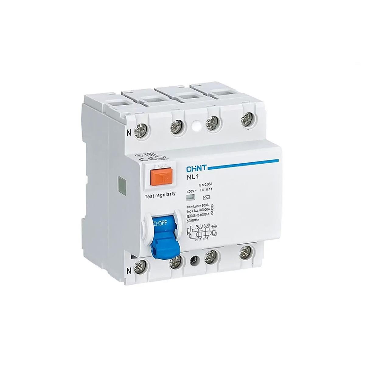 Chint 200230 Kaçak Akım Rölesi 3 Kutup+Nötr 40A. 300mA