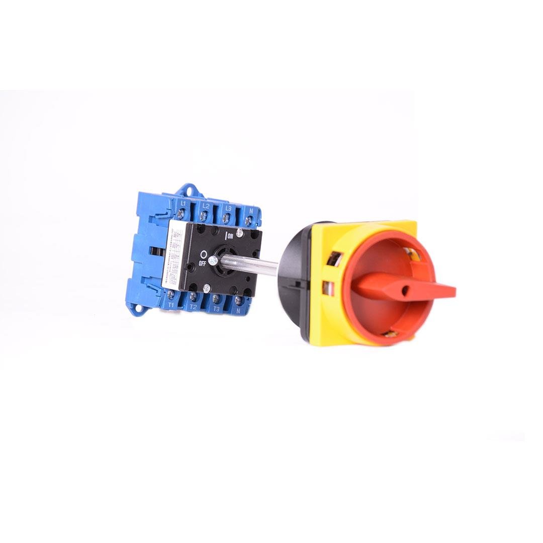 Kraus Naimer KG41BT204/09VE Emniyet Şalteri 4x40A. Sarı/Kırmızı