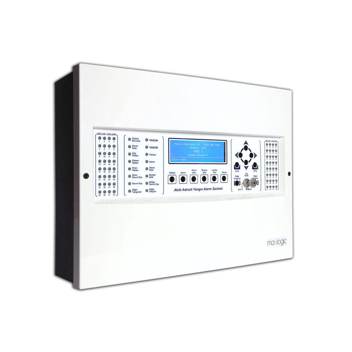 Mavigard ML-1232 Maxlogic Akıllı Adresli Yangın Alarm Santral