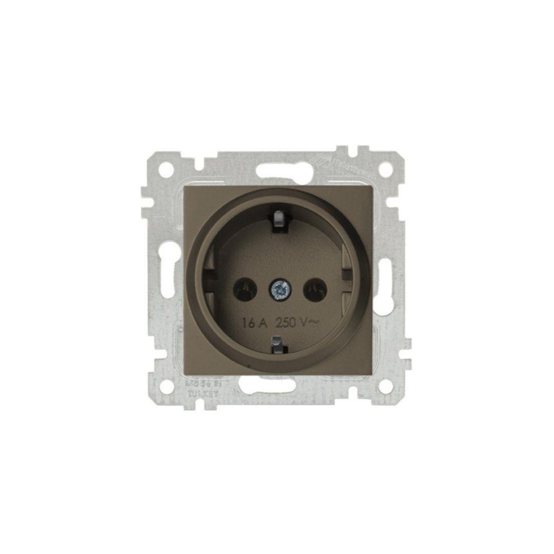 Mutlusan 22006000286 Topraklı Priz Antrasit