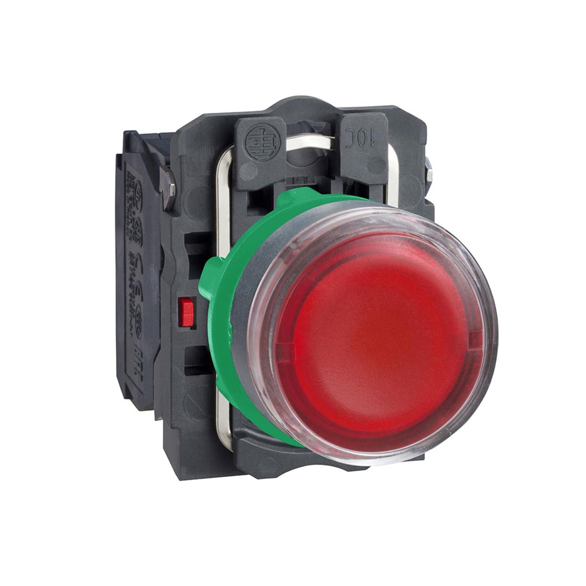 Schneider XB5AW34M5 Işıklı Buton Kırmızı Led 1Na+1Nk 220V Ac