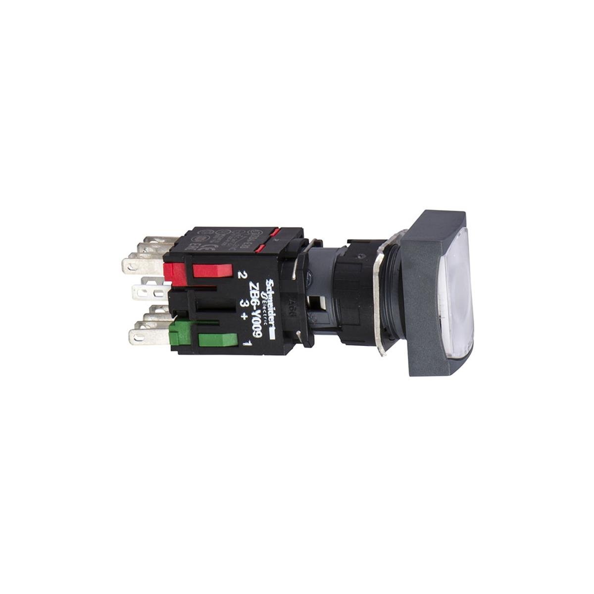 Schneider XB6DW1B1B Işıklı Buton Beyaz Led 1 Na 24V Ac/Dc