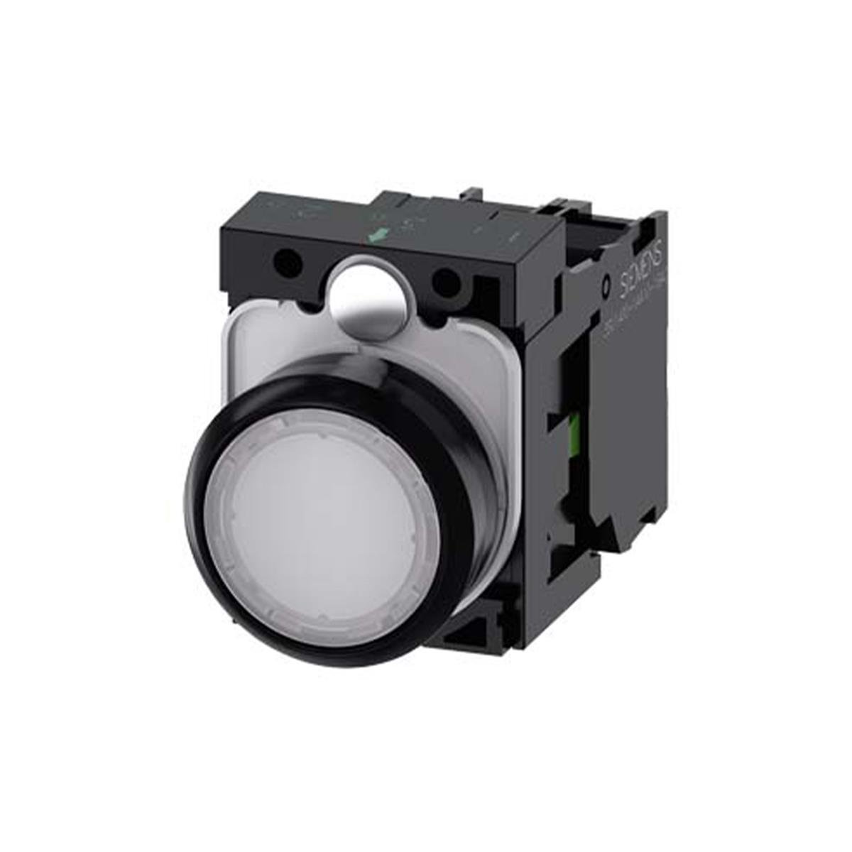 Siemens 3SU1106-0AB60-1BA0 Işıklı Buton Beyaz Led 1Na 230 V Ac