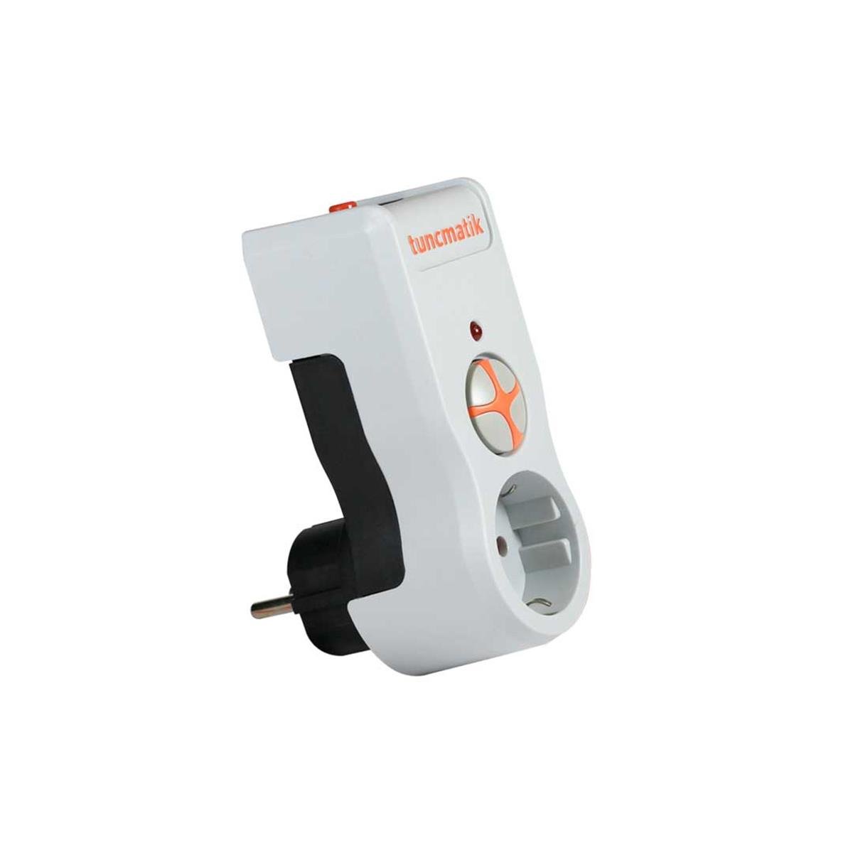 Tunçmatik TSK5078 1'li Enerji Korumalı Priz Beyaz