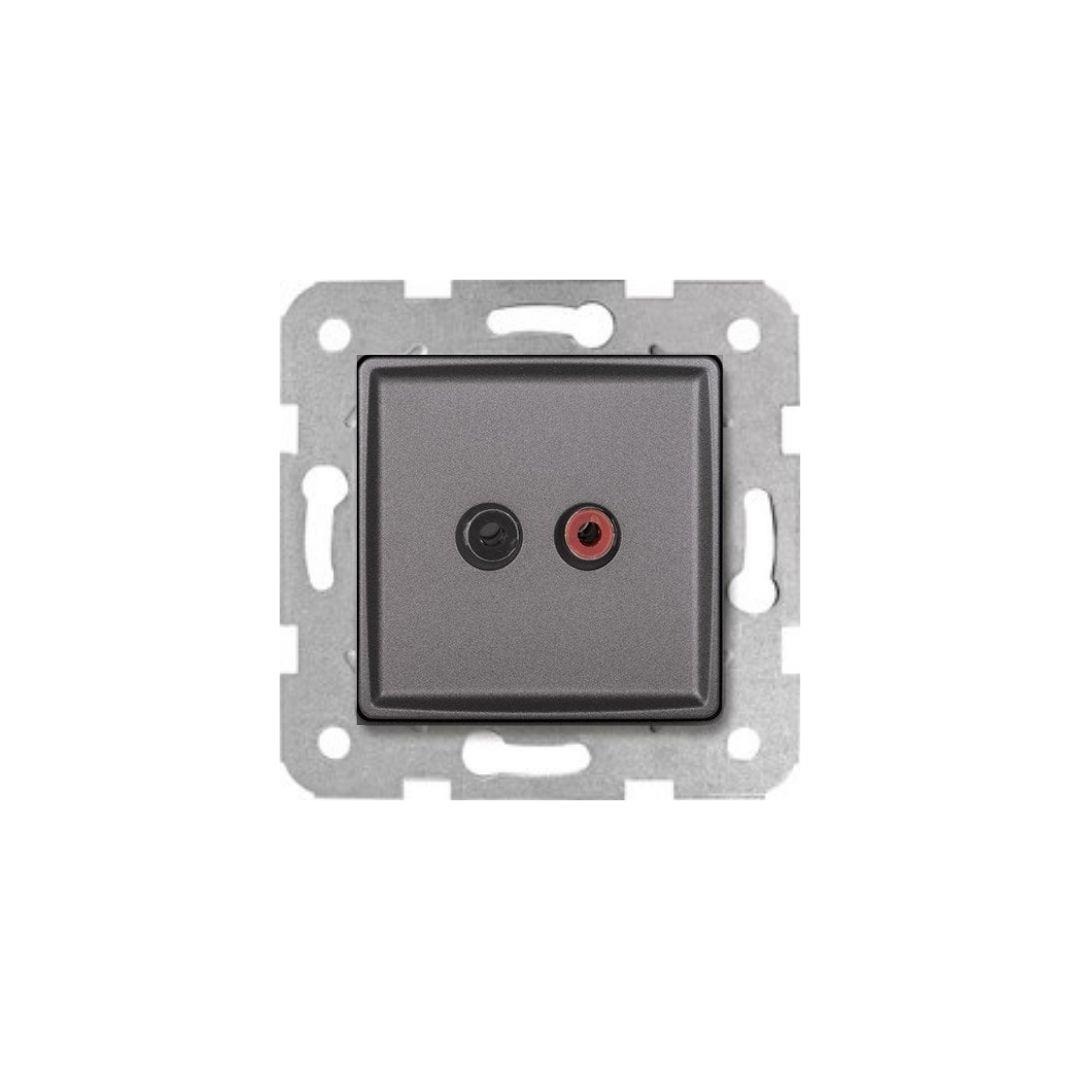 Viko 90442037 Müzik Yayın Prizi Granit Grisi