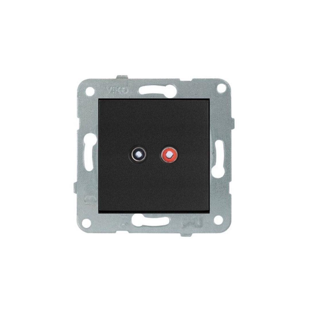 Viko 90444037 Müzik Yayın Prizi Gece Siyahı 