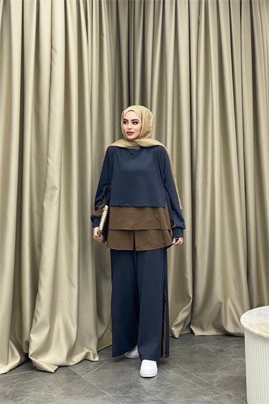 Geniş Pantolonlu Spor Siyah