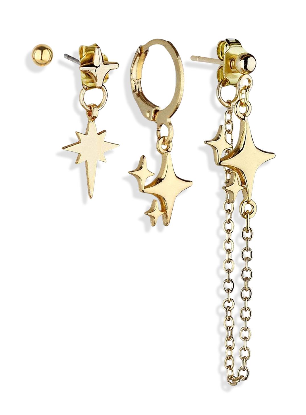 Üçlü Kombin K.Yıldızı Küpe