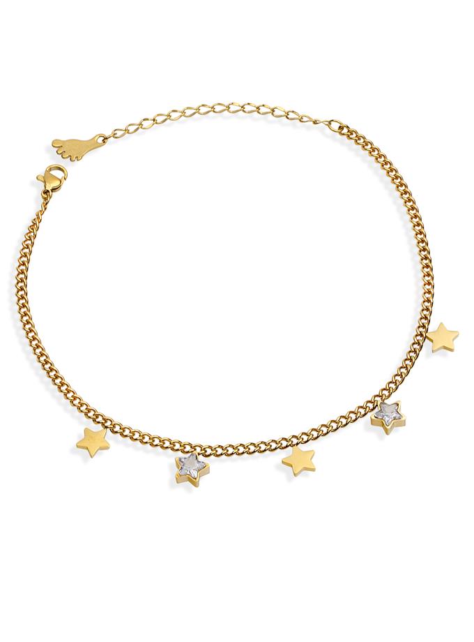 Çelik Yıldız Dizi Zincir Halhal