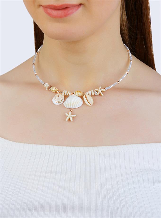 Deniz Objeleri Dizi Tasma Boncuk Kolye