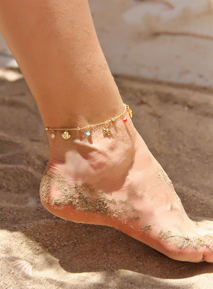 Deniz Objeleri Murano Boncuk Halhal