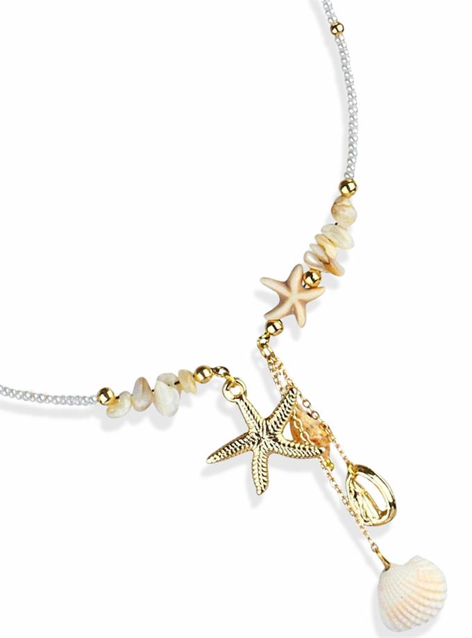 Deniz Objeleri Tasma Kolye