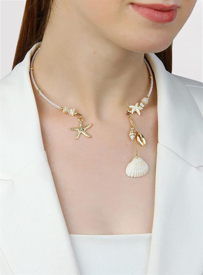 Deniz Objeleri Tasma Kolye