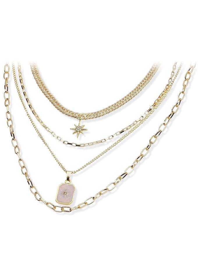 Dörtlü Kombin K.Yıldızı Kolye