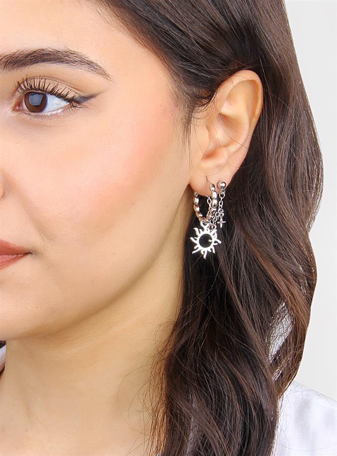 Dörtlü Kombin Objeler Küpe