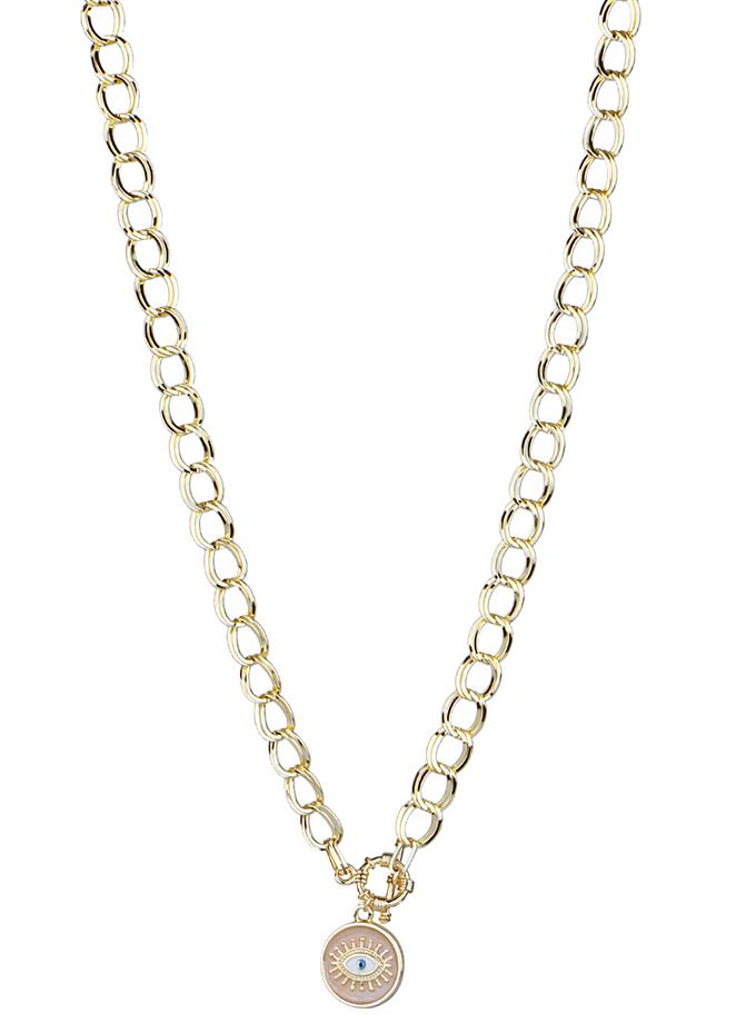 Göz Detay Uzun Tasarım Zincir Kolye