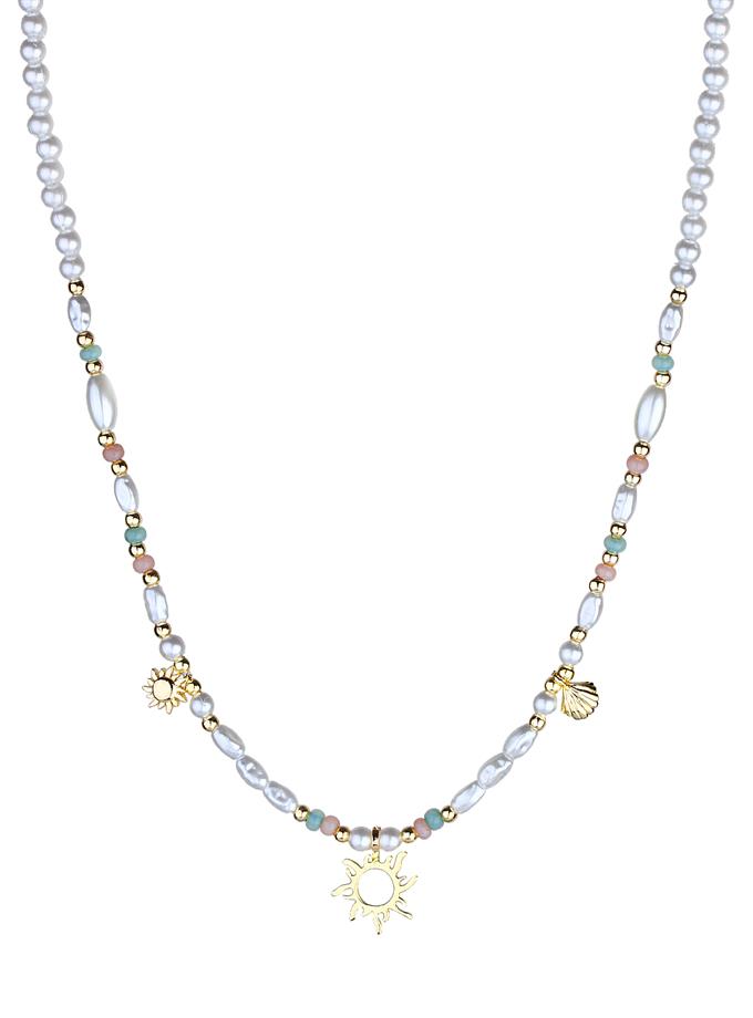 Güneş Işıltısı İkili Kombin Kolye