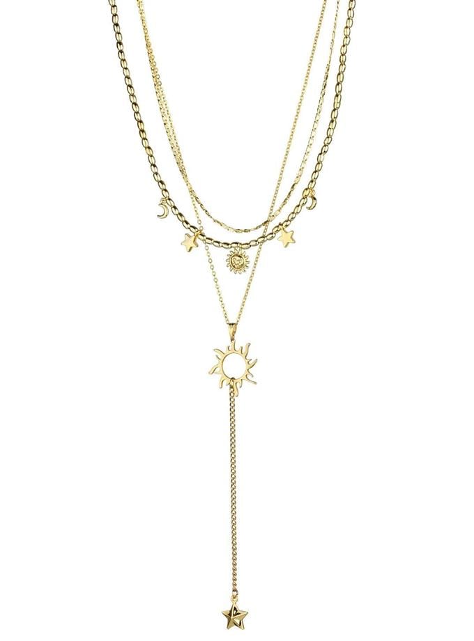 Güneş Objeli Charm Kolye
