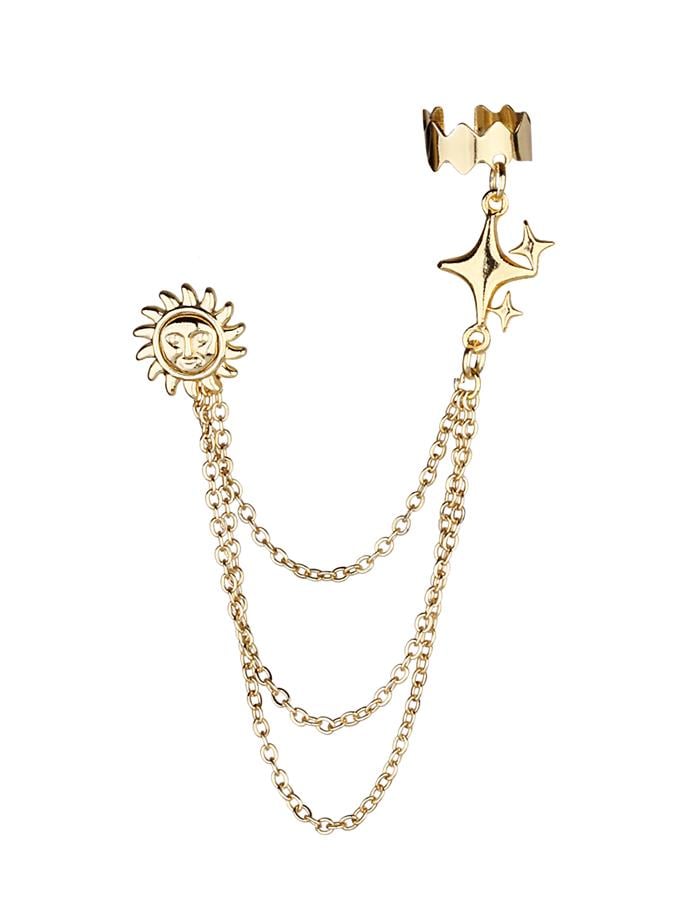 Güneş ve K.Yıldızı Ear Cuff Küpe