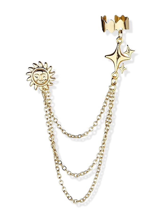 Güneş ve K.Yıldızı Ear Cuff Küpe