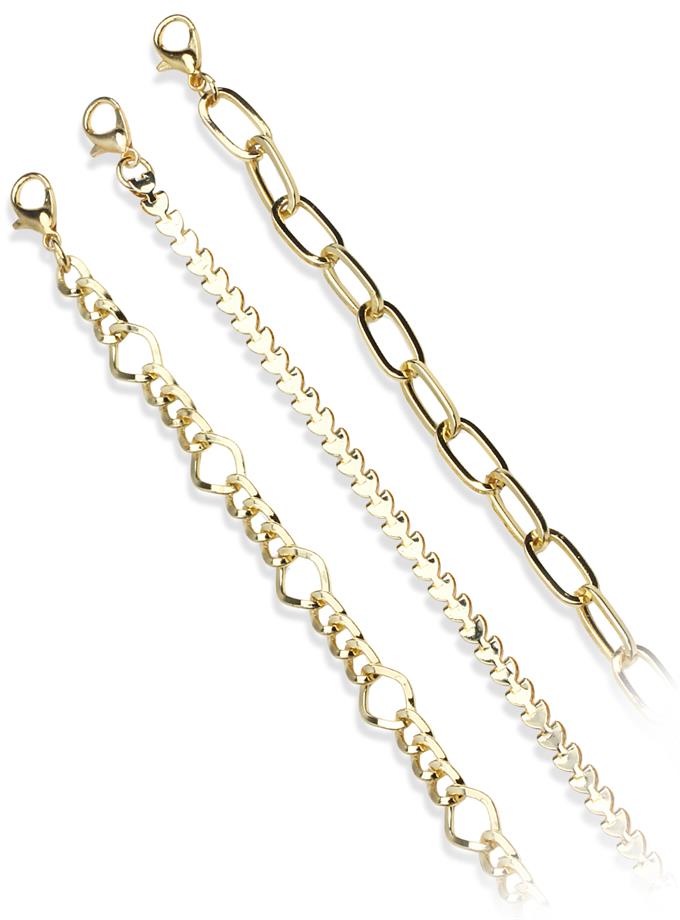 Kalın Form Zincir Kombin Bileklik