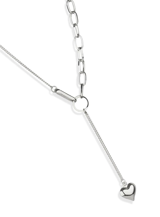 Kalp Obje Detay Zincir Kolye