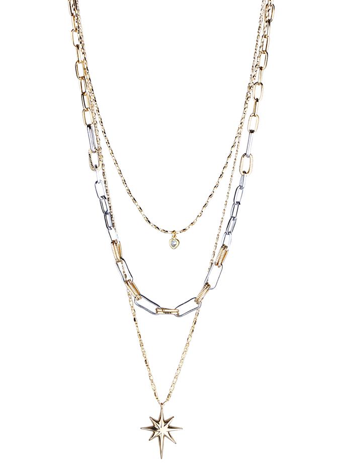 Kuzey Yıldızı ve Kalp Kombin Kolye Seti