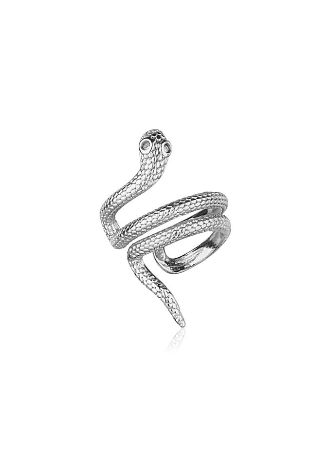 Minimal Yılan Obje Sıkıştırma Küpe