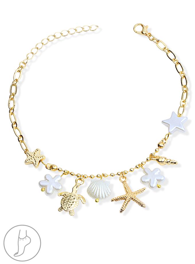 Sedef ve Deniz Objeler Dizi Zincir Halhal