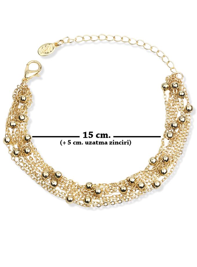 Top Zincir Detay Çoklu Bileklik