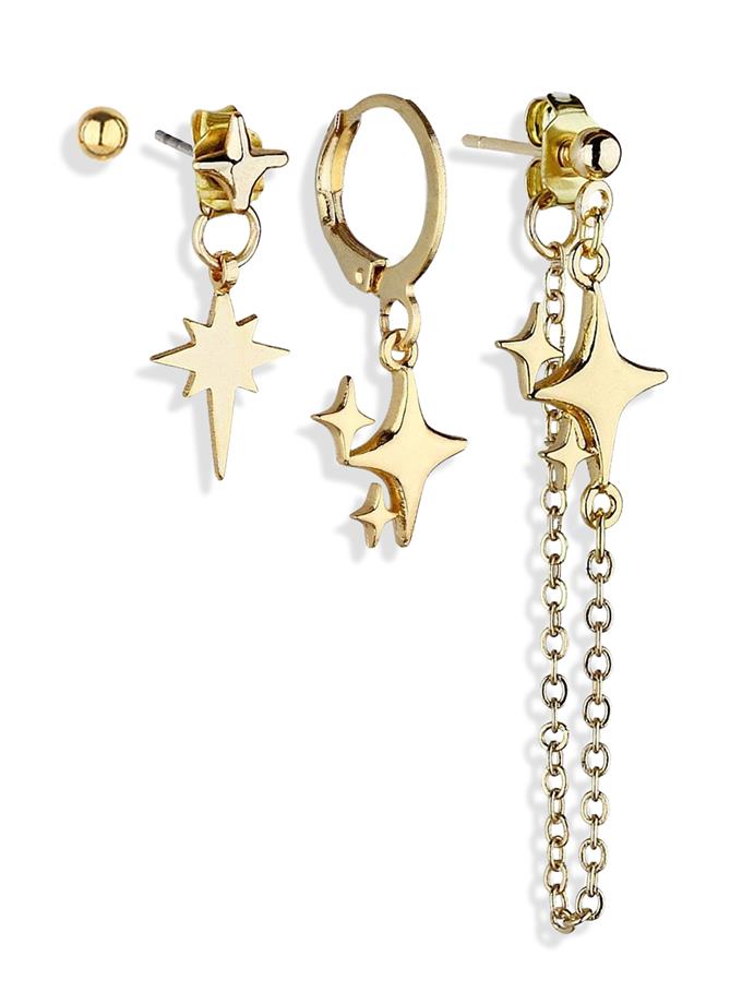 Üçlü Kombin K.Yıldızı Küpe