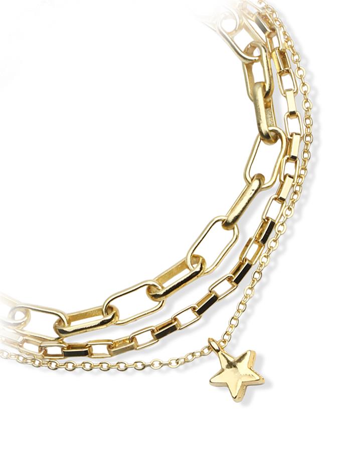 Yıldız Obje Detay Çoklu Bileklik