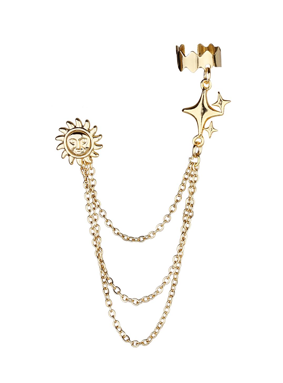 Güneş ve K.Yıldızı Ear Cuff Küpe