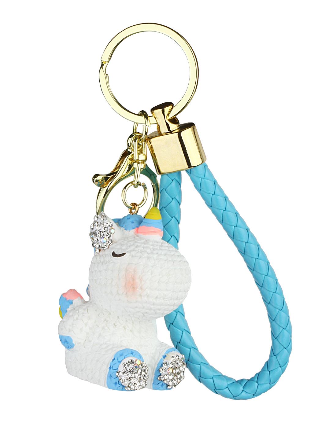 Taşlı Unicorn Anahtarlık-Çanta Süsü