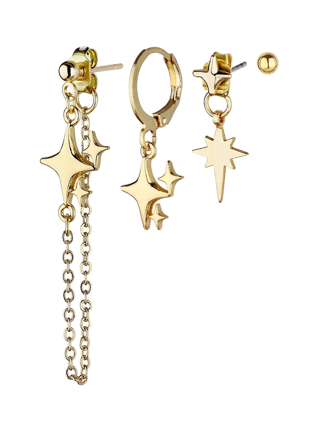 Üçlü Kombin K.Yıldızı Küpe