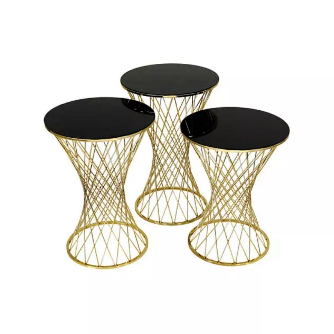 MİMOZA ZİGON SEHPA (GOLD)