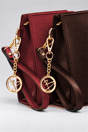 Biess Portföy 2 Li Clutch El Çantası - AcıKahve - Bordo