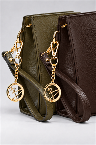 Biess Portföy 2 Li Clutch El Çantası - AcıKahve - Haki