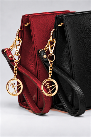Biess Portföy 2 Li Clutch El Çantası - Siyah - Bordo