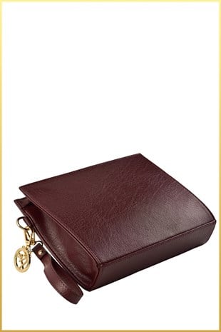 Biess Portföy Clutch El Çantası (Charm Hediyeli) - Bordo